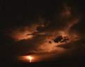 A night thunderstorm over the sea